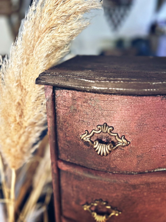 Patinated Vintage Chest of Drawers – Wood (photo 5 of 12)