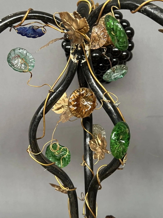Lampada da tavolo Art Nouveau con paralume in vetro di Murano. – Lampade da tavolo, Bronze, Crystal (photo 8 of 8)