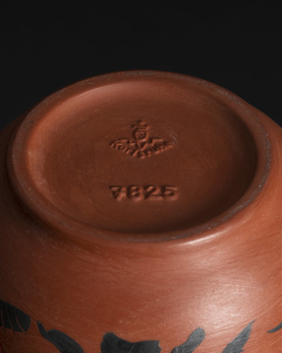 Image 1 of Einzigartige handbemalte Studio-Keramik-Künstler-Vase Dietmar Liedke Karlsruher Majolika