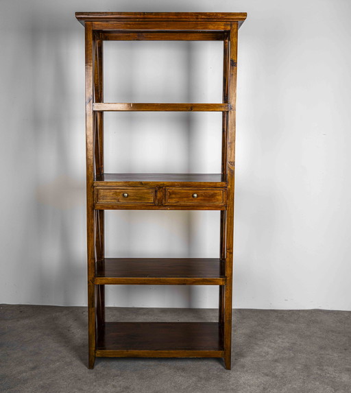 Vintage Dresser or Book Rack With 2 Drawers