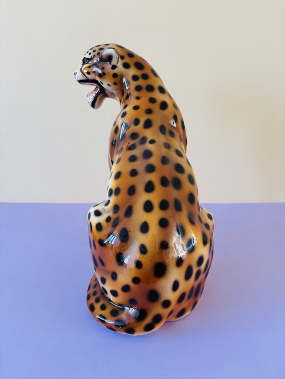 Image 1 of Vintage Italian Ceramic Panther