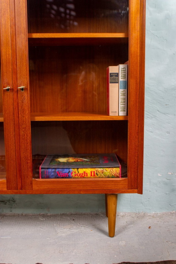 Image 1 of Vintage teak showcase chest of drawers sideboard highboard Danish