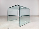 Original Couchtisch Fiam Italia Beistelltisch Glas 1980s