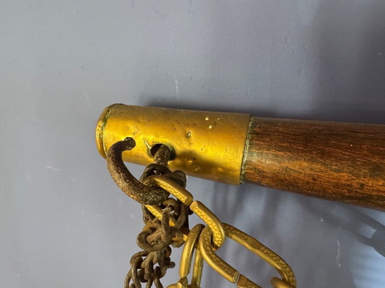 Image 1 of Giogo in legno con raccordi in ottone