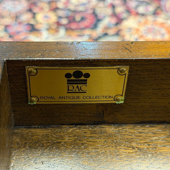 RAC Engels Chesterfield Bureau Groen Leder Eik – Royal Antique Collection, Leather, Wood (photo 14 of 20)