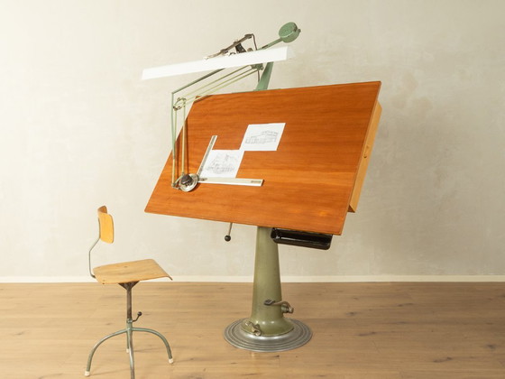 1950s Drafting Table, Domkraft AB Nike Eskilstuna – Desk, Metal, Wood (photo 2 of 14)