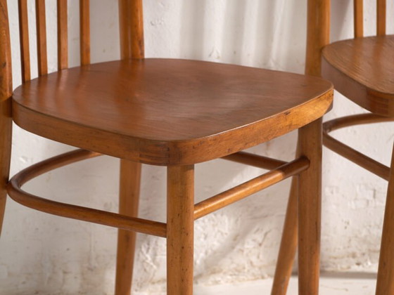 Antique chairs in TON bentwood – Czechoslovakia, circa 1960 #9 – Dining chairs (photo 23 of 40)