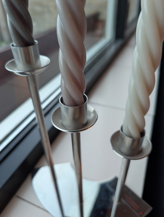 Image 1 of WMF Chromargan design candlestick – 3-armed | Design quality Germany