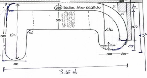 Image 1 of Nieuw! Keukenhoekbank/zitbank. Handgemaakt en van designstof.