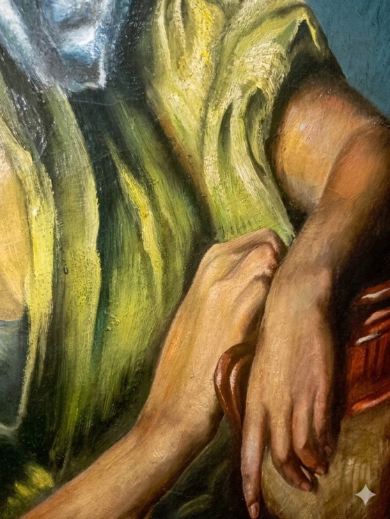 Image 1 of Grandmaster OIL ON CANVAS - "Young Spaniard" (Leo Van Baelen, 117 x 94 cm