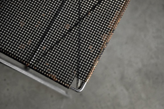 Image 1 of Vintage minimalistische metalen X-Line stoelen van Niels Jørgen Haugesen voor Hybodan, jaren 70, set van 4