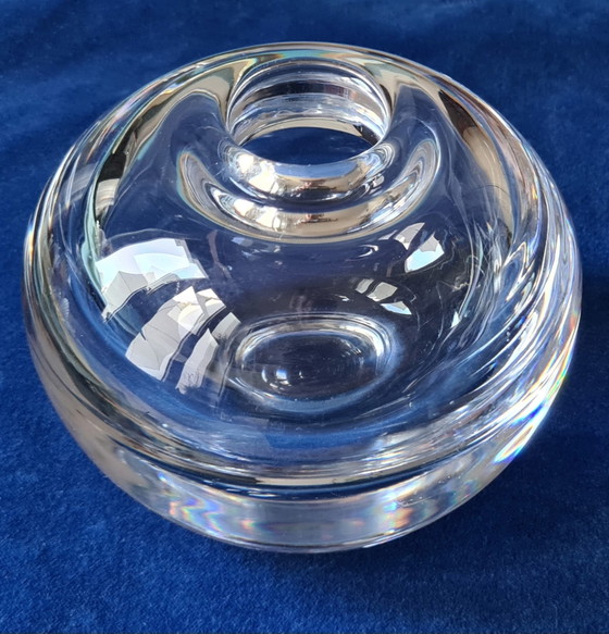 Vintage ball vase / paperweight – Peill & Putzler – 1960s / 1970s, Tapio Wirkkala style, signed "P", 2,254g (photo 2 of 15)