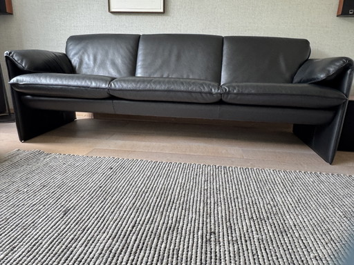 Leolux Bora Bora 3-Seater Sofa – Senso Black Leather – 3 5 zitsbanken (photo 2 of 7)