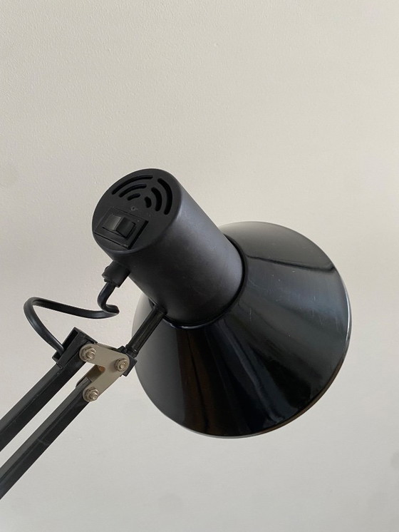 Image 1 of Lampada da scrivania nera vintage - Lampada da architetto - Anni '60 - Lampada retrò industriale