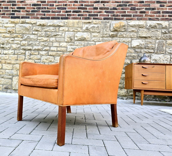 Image 1 of Borge Mogensen Frederica Fauteuil en cuir Vintage 60s 70s Loft Sudio