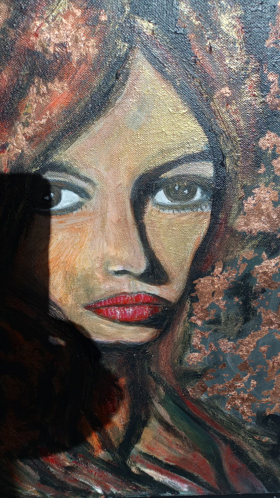 Image 1 of T.v.Steenbergen „Brigitte Bardot“ 43 x 53 cm