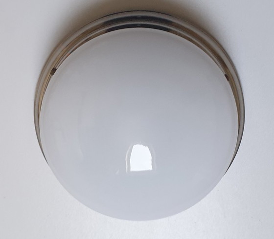 Image 1 of Art Deco style ceiling lamp opaline glass