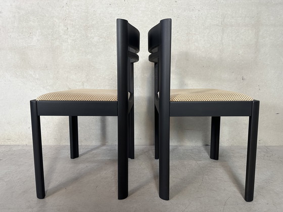 Image 1 of 6X Vintage 1970’S Brutalist Eetkamerstoelen