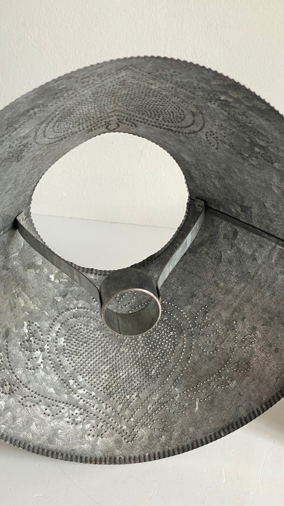 Image 1 of Vintage Zinc Heart Lamp