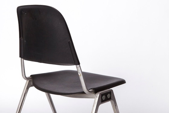 Image 1 of Set of 4 Vintage Knoll Stacking Chairs, Model 1601 by Don Albinson, 1964, Mid-Century Modern Aluminum & Plastic