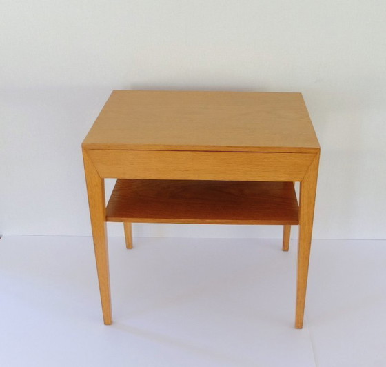 Image 1 of Severin Hansen, Mesilla de noche escandinava de los años 50 en roble