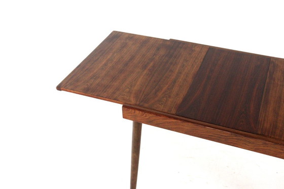 Image 1 of Extendable rectangular rosewood dining table vintage