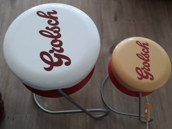 Image 1 of Grolsch lamp and stool
