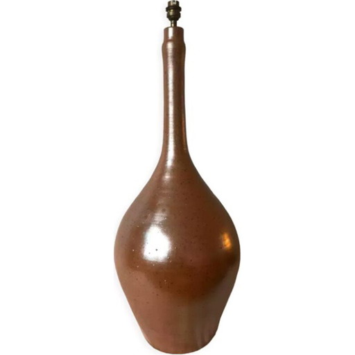 Vintage stoneware floor lamp, France
