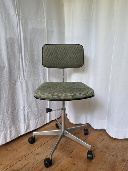 Vintage Deense Labofa Bureaustoel (volledig gerestaureerd) – bureaustoelen, Metal, Plastic