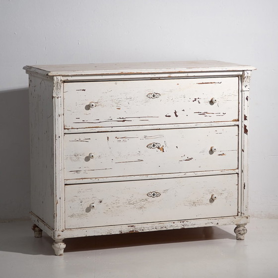 Antique white chest of drawers (c.1920) #26 (photo 8 of 40)