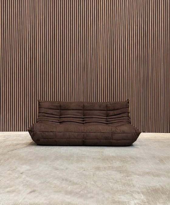 Image 1 of Ligne Roset Togo Set Brown Alcantara
