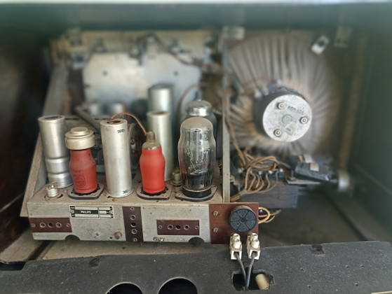 Rare radio à lampes Art Déco Philips 834A « Superinductance » (1933) - Très complète ! – Objets déco, Other (photo 6 of 10)