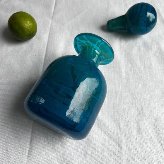 Image 1 of Caraffa in vetro Mdina, serie Ming - Firmata Michael Harris, Malta, 1970