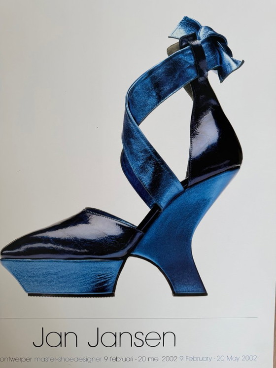 Image 1 of Jan Jansen, "Stir my blue blood', 1995, Shoedesigner, Rokin 42, copyright Claude Vanheye and Joost Guntenaar, 2002, Printed in H