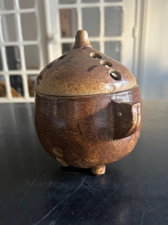 Image 1 of vaso aperto in gres, anni '70