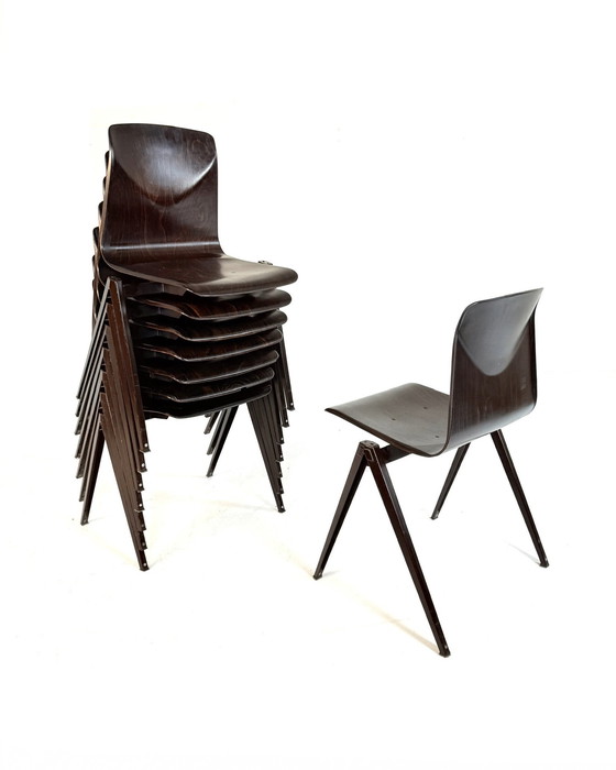 Image 1 of 8x eetkamerstoel model S22, Galvanitas ‘60