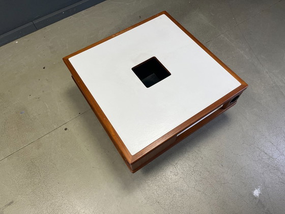 Image 1 of Space age wooden bar coffee table, 1960s