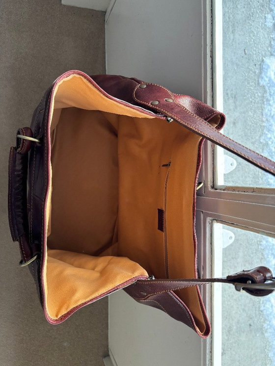 Image 1 of Borsa da weekend in pelle italiana, mai usata