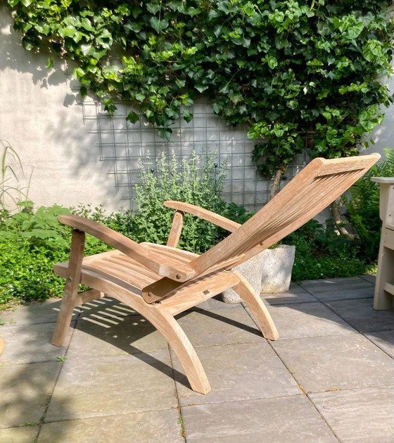 Image 1 of Klassiek Engelse Gloster Garden Lounge chair, zware kwaliteit teak