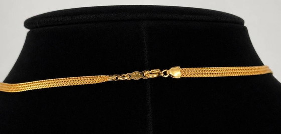 Image 1 of Vintage MMA Egyptian Revival Necklace – 12K Gold Filled – Metropolitan Museum of Art