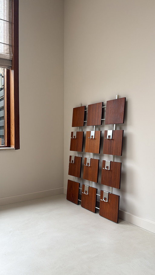 Appendiabiti vintage in legno di teak