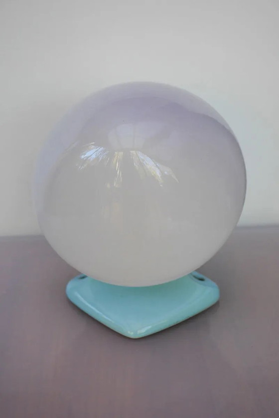 Grote mid-century moderne lichtblauwe badkamer wandlamp van Ifö – Jakobsson, Wandlampen, Porcelain (photo 8 of 15)