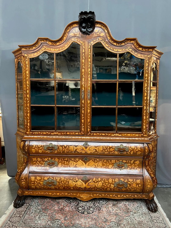 Vitrine hollandaise ancienne du XVIIIe siècle. (photo 8 of 8)