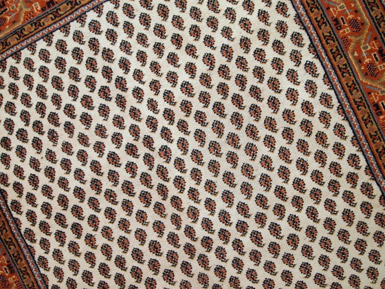 Image 1 of Tappeto indiano vintage fatto a mano in stile Seraband, 122 cm x 175 cm, anni '80 - 1C519