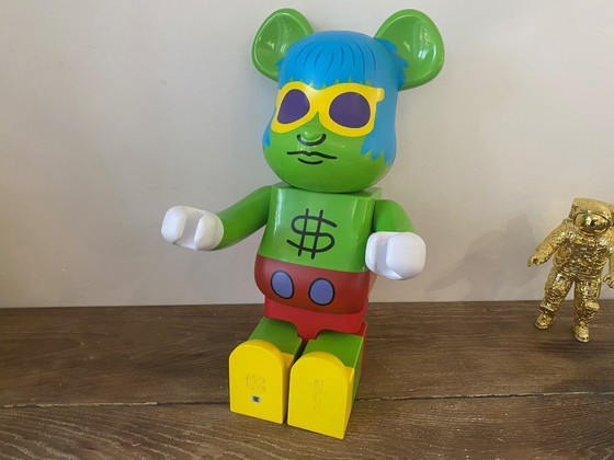 Image 1 of Bearbrick Keith Haring Andy Mouse Warhol 1000% MEDICOM toys