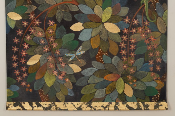 Image 1 of Painted canvas, or decorative panel, "Paradise Lost". Contemporary.