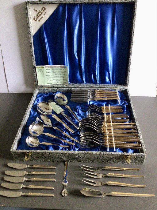 Vintage Solingen Cutlery Drache Luxador Gold-plated