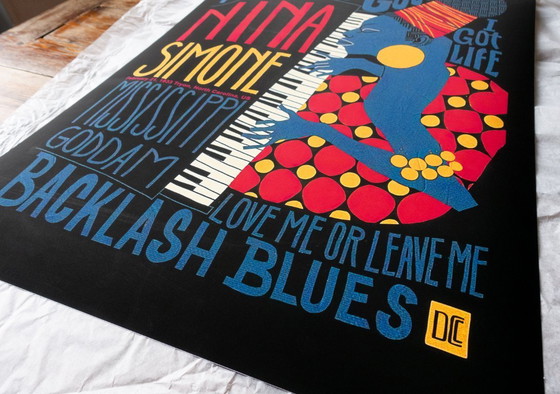 Image 1 of Nina Simone, one of the greatest Divas in Jazz history - Poster 50x70 cm