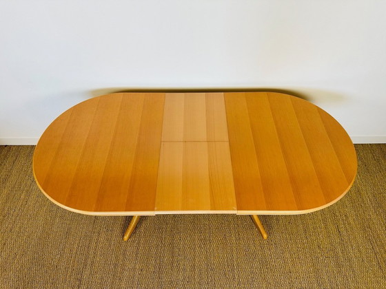 Image 1 of Table à manger vintage ovale extensible, 1960