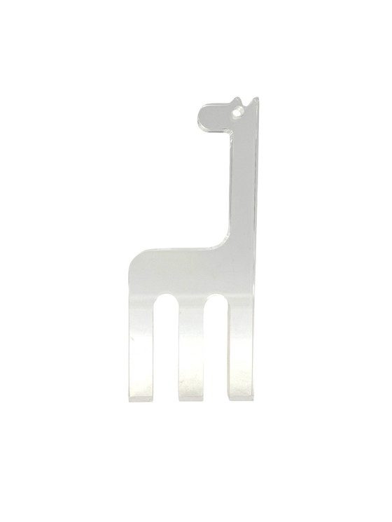 Image 1 of Silvio Russo, Lucite Giraffe Sculpture, Guzzini Italy 1970s